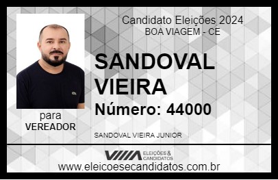 Candidato SANDOVAL VIEIRA 2024 - BOA VIAGEM - Eleições