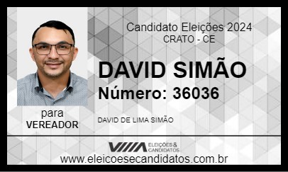 Candidato DAVID SIMÃO 2024 - CRATO - Eleições