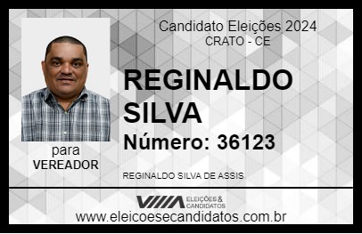 Candidato REGINALDO SILVA 2024 - CRATO - Eleições