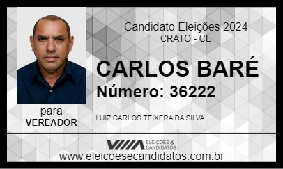 Candidato CARLOS BARÉ 2024 - CRATO - Eleições