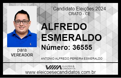 Candidato ALFREDO ESMERALDO 2024 - CRATO - Eleições