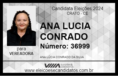 Candidato ANA LUCIA CONRADO 2024 - CRATO - Eleições