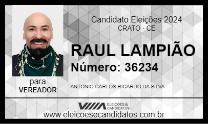 Candidato RAUL LAMPIÃO 2024 - CRATO - Eleições