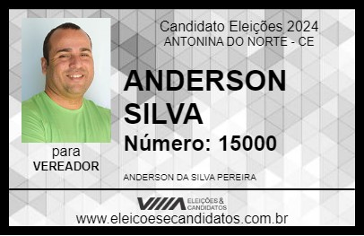 Candidato ANDERSON SILVA 2024 - ANTONINA DO NORTE - Eleições