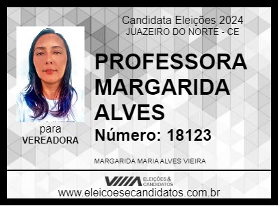 Candidato PROFESSORA MARGARIDA ALVES 2024 - JUAZEIRO DO NORTE - Eleições