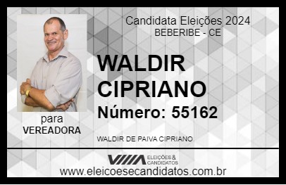 Candidato WALDIR DA SAÚDE 2024 - BEBERIBE - Eleições