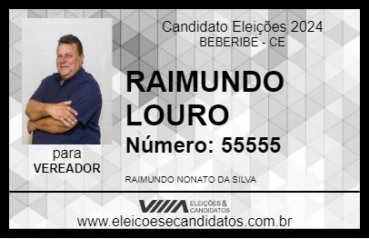 Candidato RAIMUNDO LOURO 2024 - BEBERIBE - Eleições