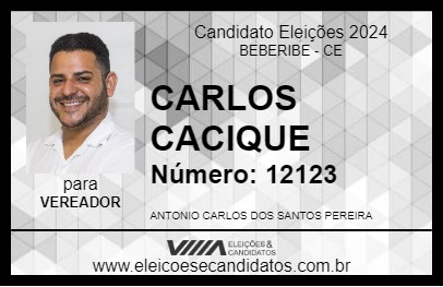 Candidato CARLOS CACIQUE 2024 - BEBERIBE - Eleições