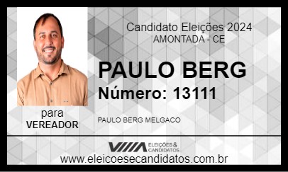 Candidato PAULO BERG 2024 - AMONTADA - Eleições