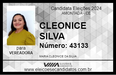 Candidato CLEONICE SILVA 2024 - AMONTADA - Eleições