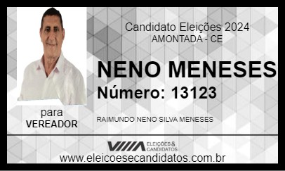 Candidato NENO MENESES 2024 - AMONTADA - Eleições