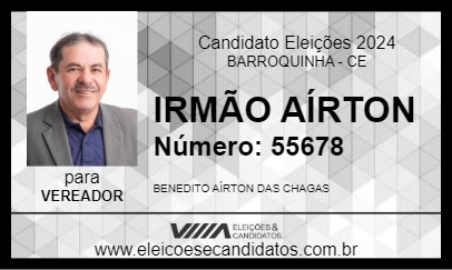 Candidato IRMÃO AÍRTON 2024 - BARROQUINHA - Eleições