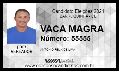 Candidato VACA MAGRA 2024 - BARROQUINHA - Eleições