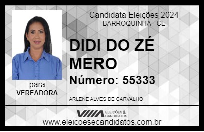 Candidato DIDI DO ZÉ MERO 2024 - BARROQUINHA - Eleições