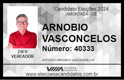 Candidato ARNOBIO VASCONCELOS 2024 - AMONTADA - Eleições