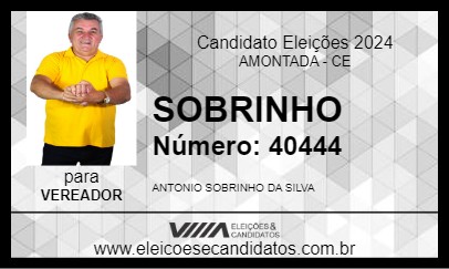 Candidato SOBRINHO 2024 - AMONTADA - Eleições