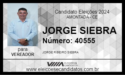 Candidato JORGE SIEBRA 2024 - AMONTADA - Eleições