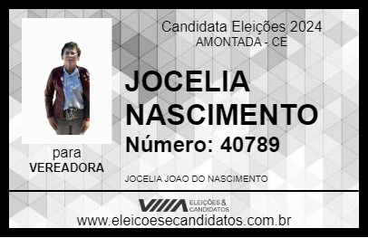 Candidato JOCELIA NASCIMENTO 2024 - AMONTADA - Eleições