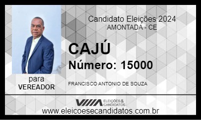 Candidato CAJÚ 2024 - AMONTADA - Eleições