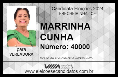 Candidato MARRINHA CUNHA 2024 - FRECHEIRINHA - Eleições