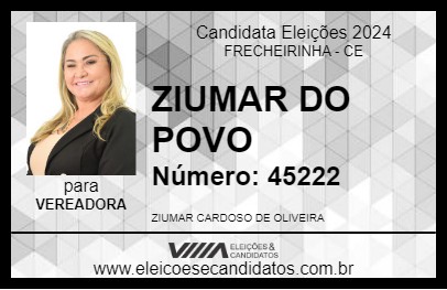 Candidato ZIUMAR DO POVO 2024 - FRECHEIRINHA - Eleições