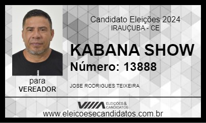 Candidato KABANA 2024 - IRAUÇUBA - Eleições