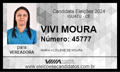 Candidato VIVI MOURA 2024 - IGUATU - Eleições