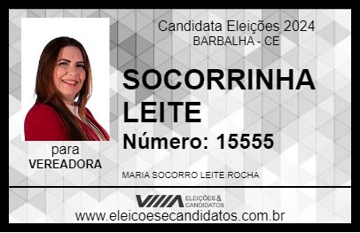 Candidato SOCORRINHA LEITE 2024 - BARBALHA - Eleições