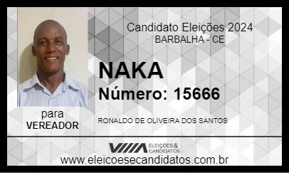 Candidato NAKA 2024 - BARBALHA - Eleições