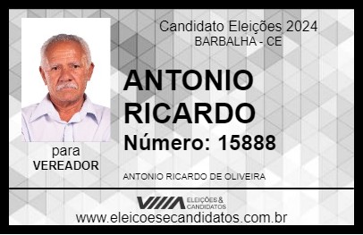 Candidato ANTONIO RICARDO 2024 - BARBALHA - Eleições