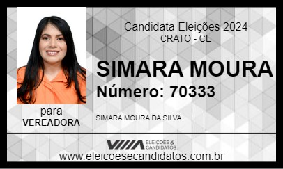 Candidato SIMARA MOURA 2024 - CRATO - Eleições