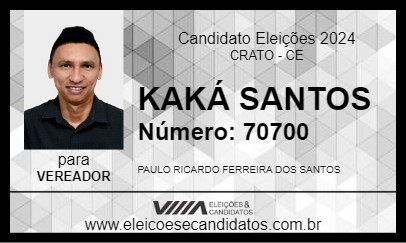 Candidato KAKÁ SANTOS 2024 - CRATO - Eleições