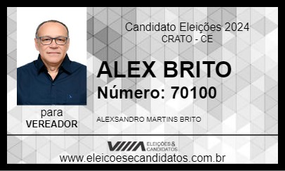 Candidato ALEX BRITO 2024 - CRATO - Eleições