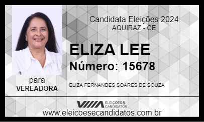 Candidato ELIZA LEE 2024 - AQUIRAZ - Eleições