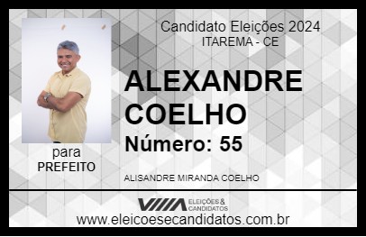 Candidato ALEXANDRE COELHO 2024 - ITAREMA - Eleições