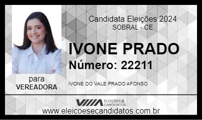 Candidato IVONE PRADO 2024 - SOBRAL - Eleições