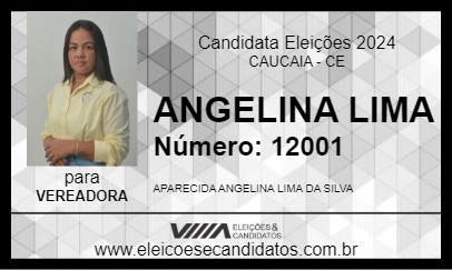 Candidato ANGELINA LIMA 2024 - CAUCAIA - Eleições