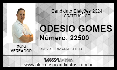 Candidato ODESIO FROTA 2024 - CRATEÚS - Eleições