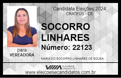 Candidato SOCORRO LINHARES 2024 - CRATEÚS - Eleições