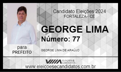 Candidato GEORGE LIMA 2024 - FORTALEZA - Eleições