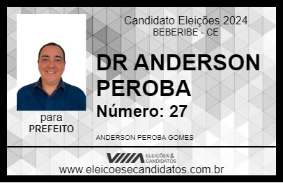 Candidato DR ANDERSON PEROBA 2024 - BEBERIBE - Eleições