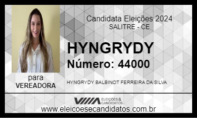 Candidato HYNGRYDY 2024 - SALITRE - Eleições