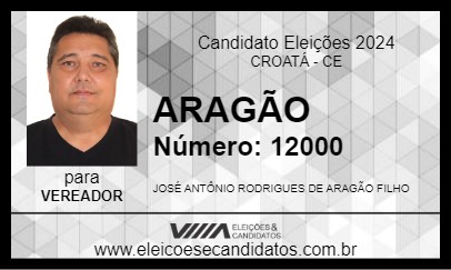 Candidato ARAGÃO 2024 - CROATÁ - Eleições