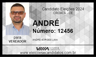 Candidato ANDRÉ 2024 - CROATÁ - Eleições