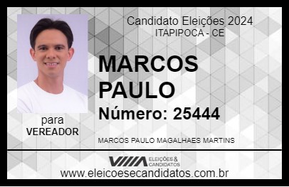 Candidato MARCOS PAULO 2024 - ITAPIPOCA - Eleições