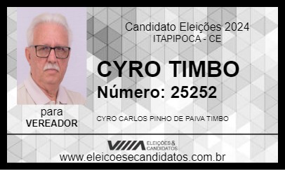 Candidato CYRO TIMBO 2024 - ITAPIPOCA - Eleições