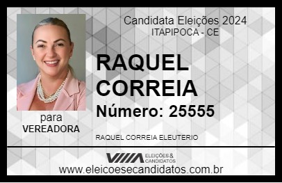 Candidato RAQUEL CORREIA 2024 - ITAPIPOCA - Eleições