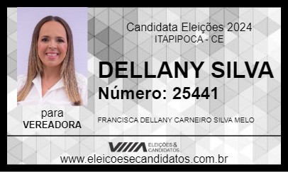 Candidato DELLANY SILVA 2024 - ITAPIPOCA - Eleições