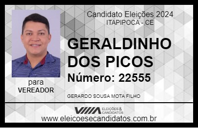 Candidato GERALDINHO DOS PICOS 2024 - ITAPIPOCA - Eleições