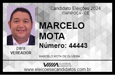 Candidato MARCELO MOTA 2024 - ITAPIPOCA - Eleições